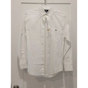 Vineyard Vines Boys White Button-Down Dress Shirt with Pocket Logo..Size XS